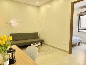 Căn hộ 1 phòng ngủ Ngoại Giao Đoàn 35m² cho thuê – Full nội thất, ban công thoáng, đối diện Đại sứ quán Hàn